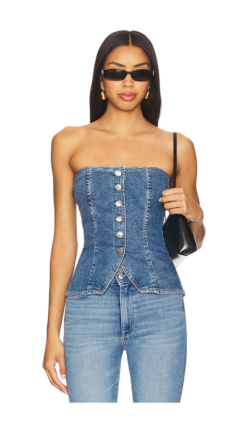 DL1961 Bustier Top in Blue. Size M. Also in S, XS. | Revolve Clothing (Global)