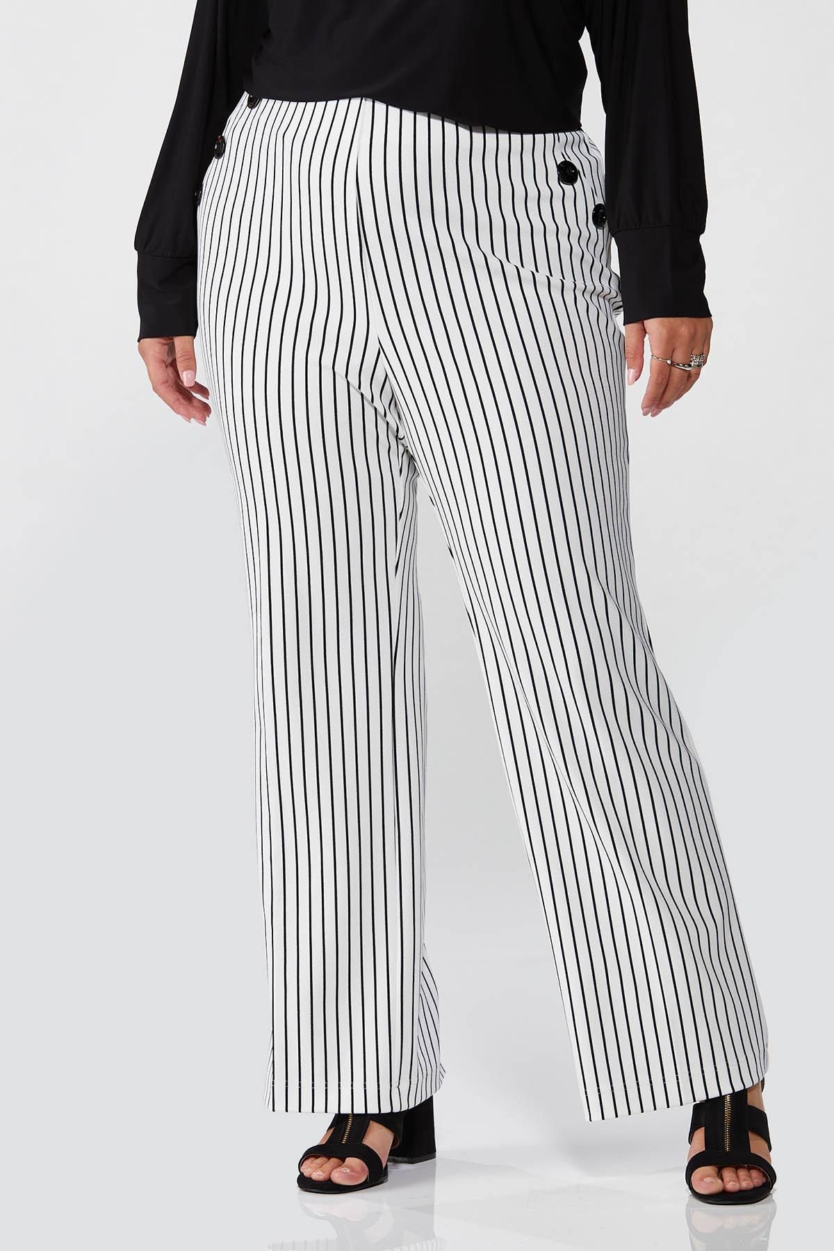 Plus Size Striped Sailor Trousers | Cato Fashions