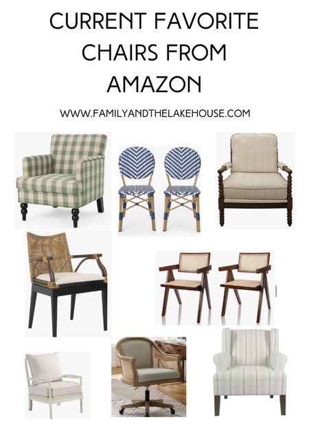 So, I was scrolling through Amazon and came upon a bunch of chairs that I fell in love with!  I love all of these styles!!  Which is your favorite??  

#LTKhome