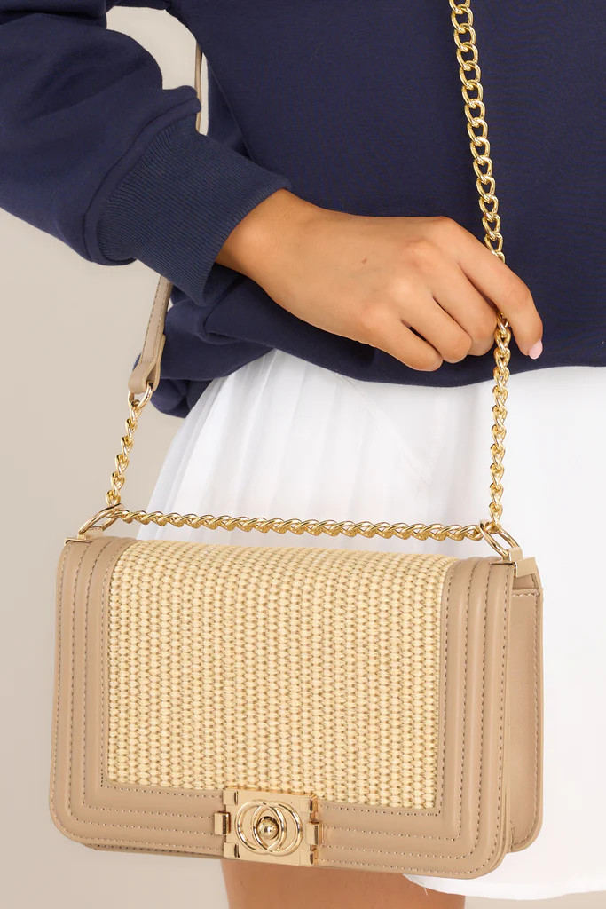 Whatever You Want Tan Natural Handbag | Red Dress 