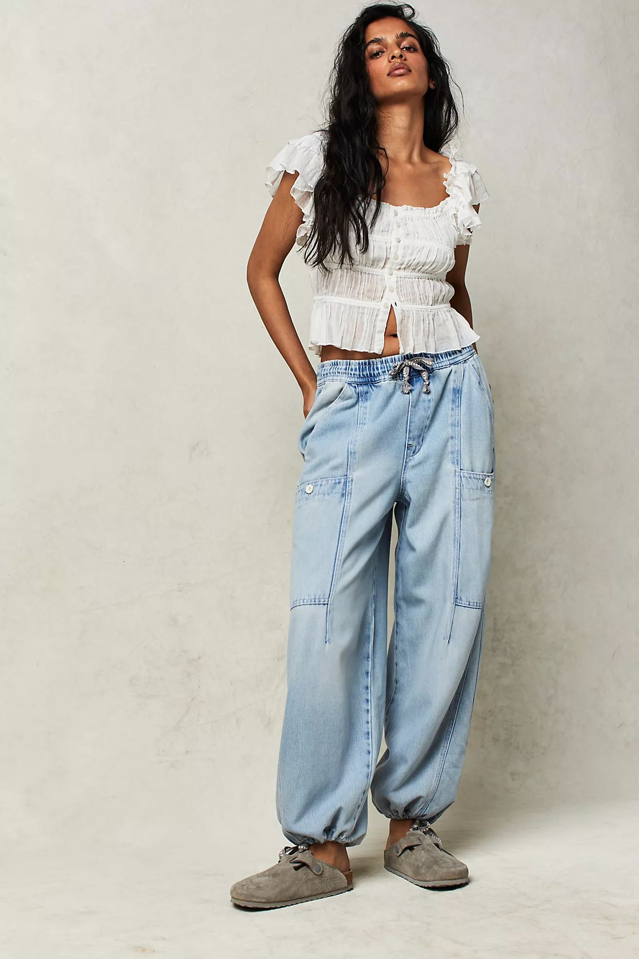 We The Free Bright-Eyed Low-Slung Pull-On Jeans | Free People (Global - UK&FR Excluded)