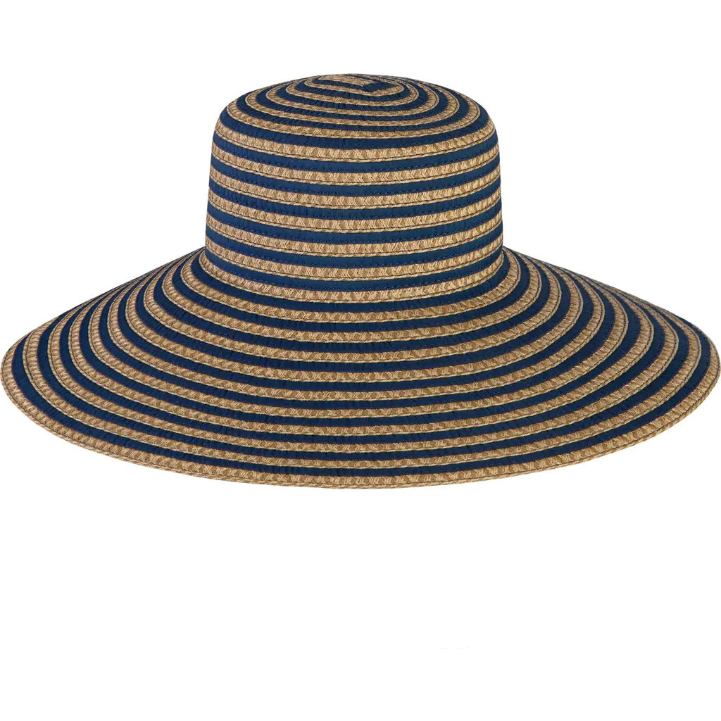 Eric Javits Margot Packable Sun Hat in Navy Mix at Nordstrom Rack | Nordstrom Rack