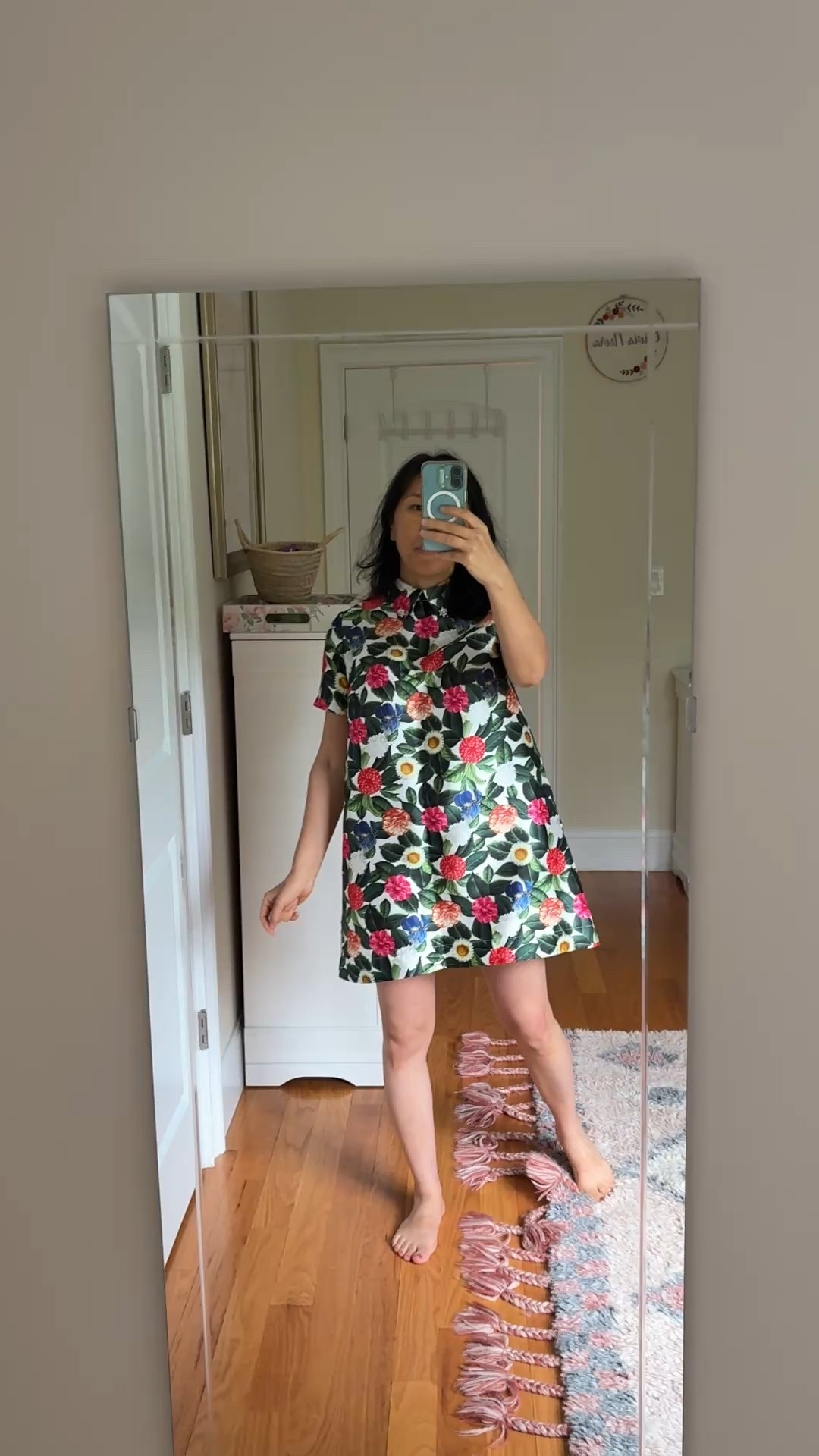 My custom dress from Oscar de la Renta deadstock fabric. This fabric is from their 2018 collection 😱 I have a matching coat too 😍