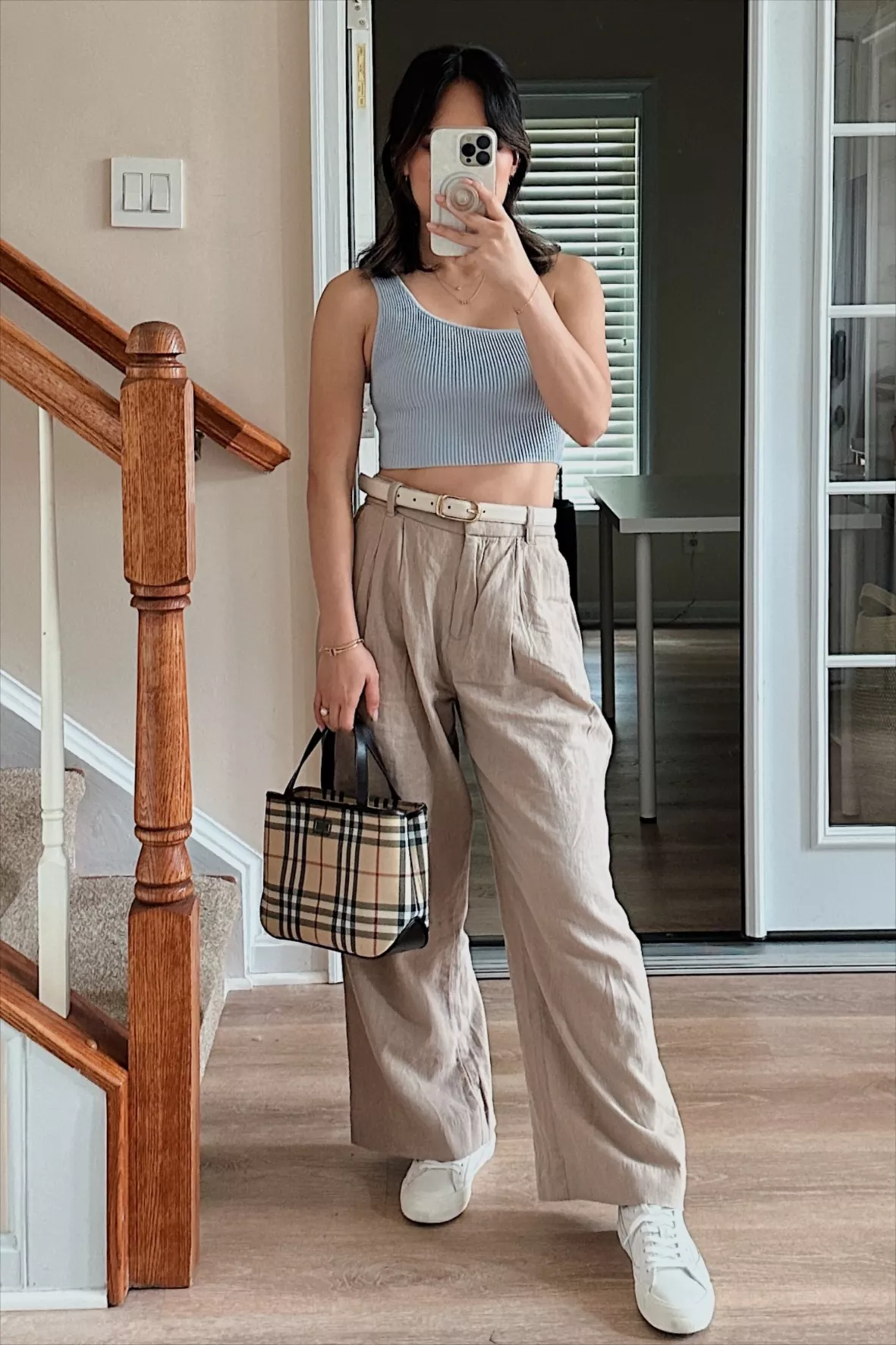 Linen Blend Wide Leg Trousers curated on LTK