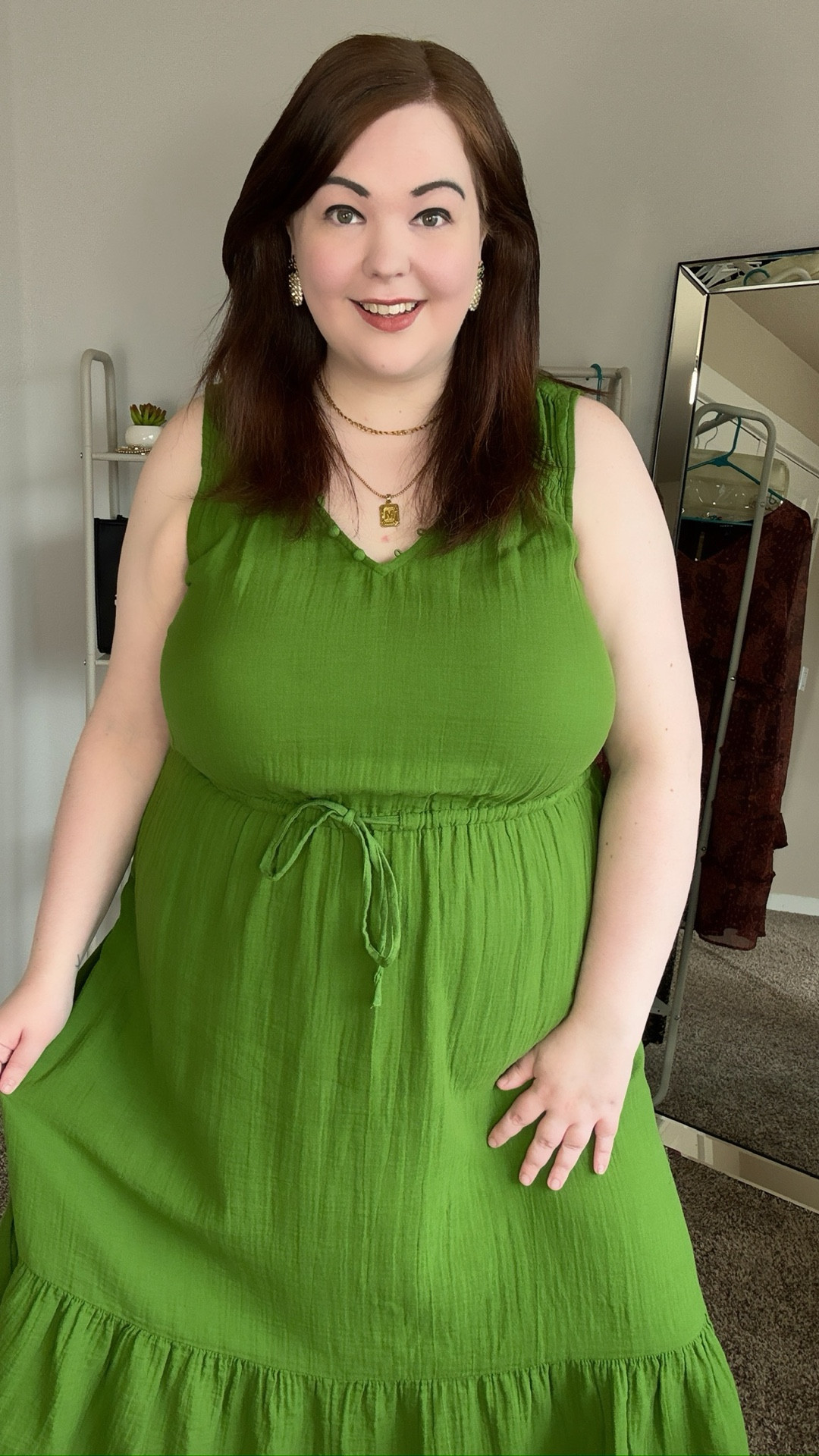 Plus Size Spring Dress 💚✨ This Walmart cutie was a best seller this year, so you know I had to share it again when I saw it was restocked 🙌🏻 It’s flowy, it has pockets and it’s under $20!

Available in sizes XS-XXXL (fits tts). I’m wearing the size XXL 😘





#LTKPlusSize #LTKgrwm #LTKootd