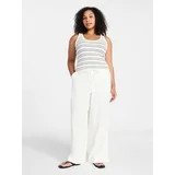 Time and Tru Women's Wide Leg Linen Blend Pants, Sizes XS-4X | Walmart (US)