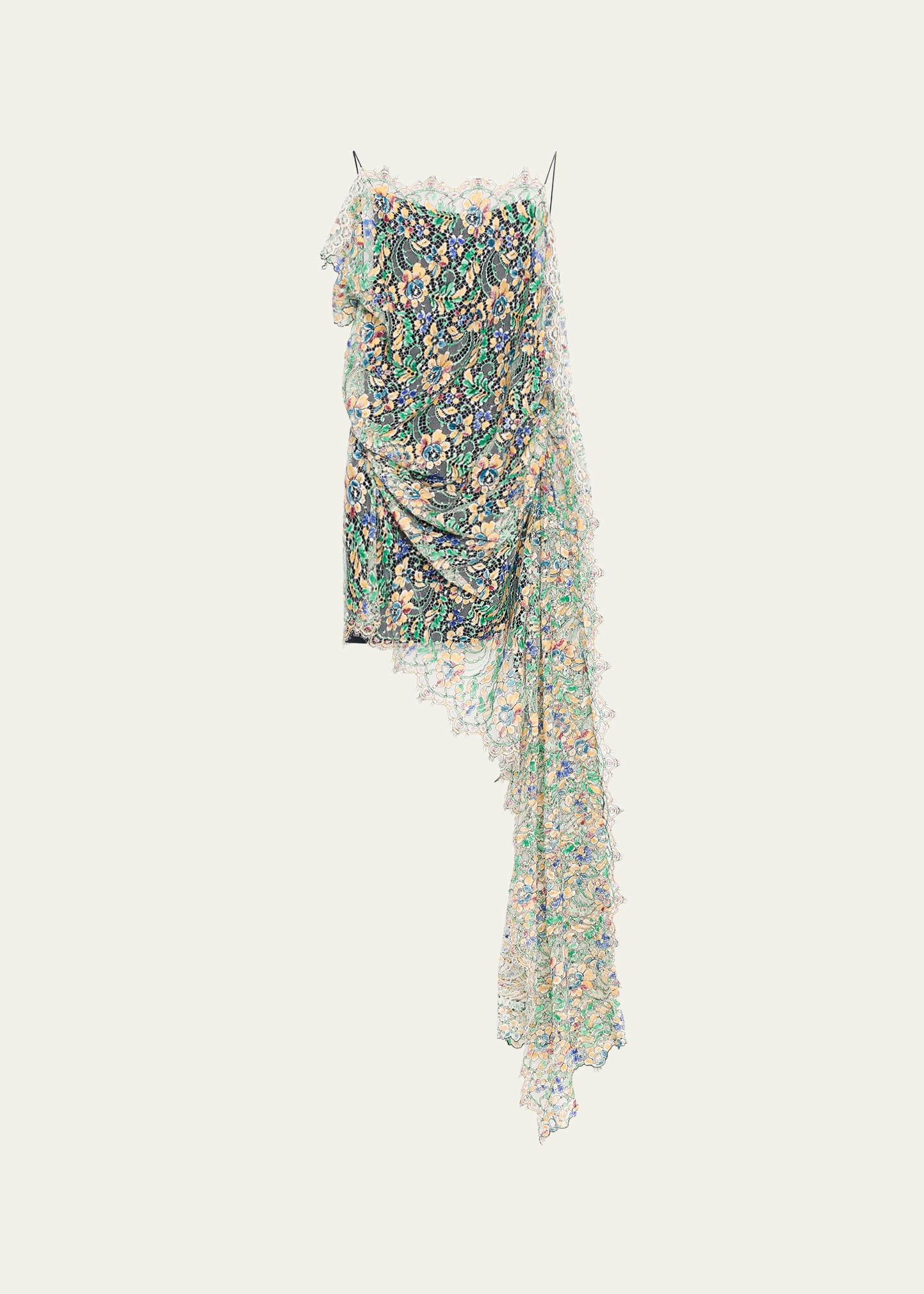 Christopher Esber Draped Hand-Painted Lace Dress | Bergdorf Goodman