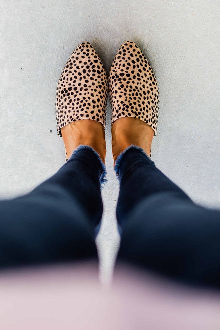 The Emma Spotted Mules | The Pink Lily Boutique