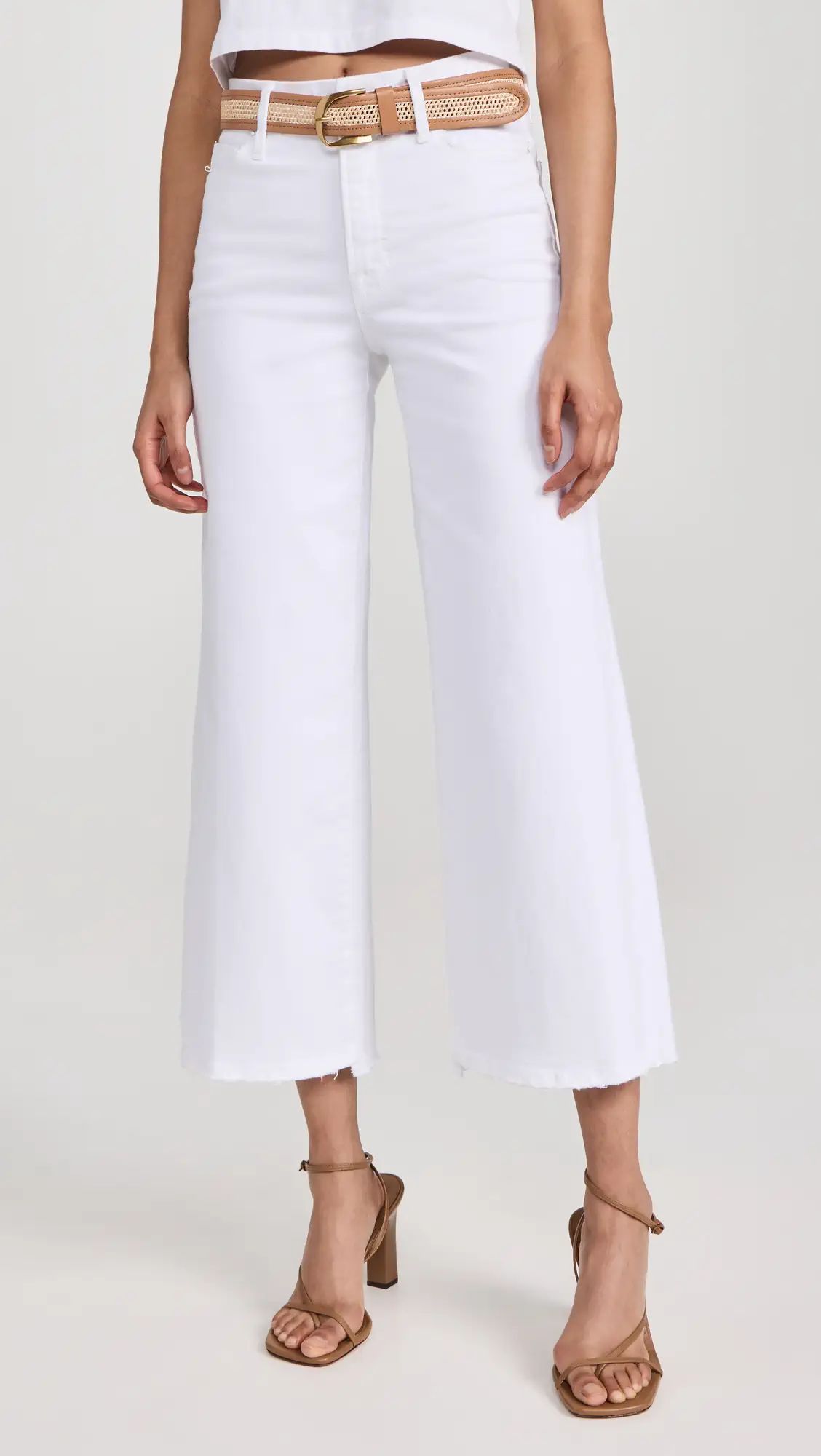 Good American Good Waist Palazzo Crop Jeans | Shopbop | Shopbop