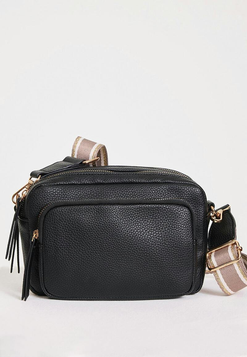 Womens Plain Black Camera Bag | Peacocks