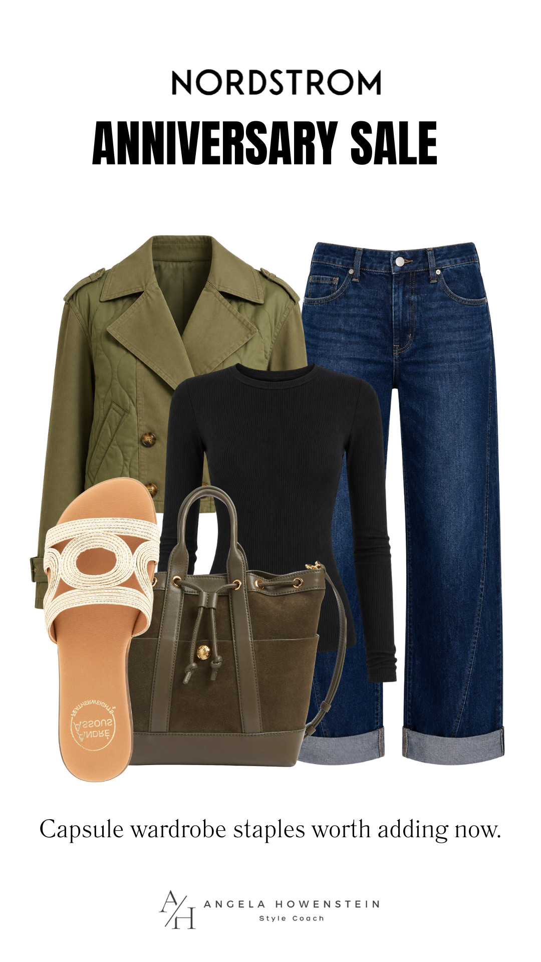 These are the wardrobe staples I always recommend investing in during the Nordstrom Anniversary Sale. A classic utility jacket, relaxed cuffed jeans, and an elevated knit create an outfit you'll wear on repeat all season long.

👩‍💻 LTK PRO TIPS
❤️ Heart = Support my posts ;-)
🔖 Save = Get sale & restock alerts for the things you love!
📋 Lists = Keep favorites organized (List ideas: Christmas, Birthdays, and Vacations!)
📲 Share = Send lists and products to a friend (or your daughters like me).
💬 Comment = Ask me anything, and I'll answer. ;-) 

 #LTKootd #LTKOver40 #LTKSaleAlert