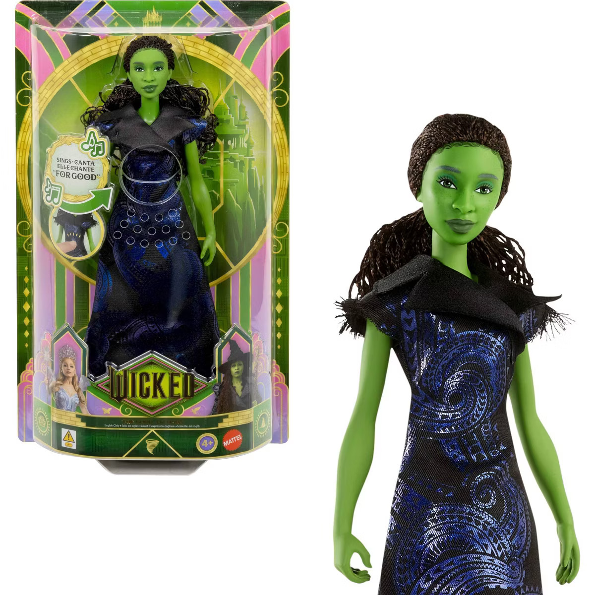 Universal Pictures' Wicked: For Good Singing Elphaba Fashion Doll, Inspired by the Movie, Sings "... | Target
