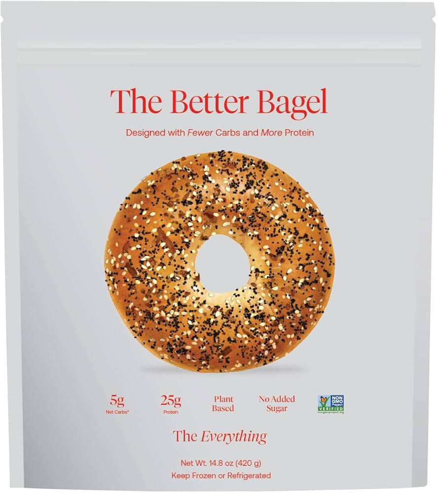 BetterBrand The Better Bagel, Low Carb, High Protein, No Added Sugar (Everything, Pack of 1) | Amazon (US)
