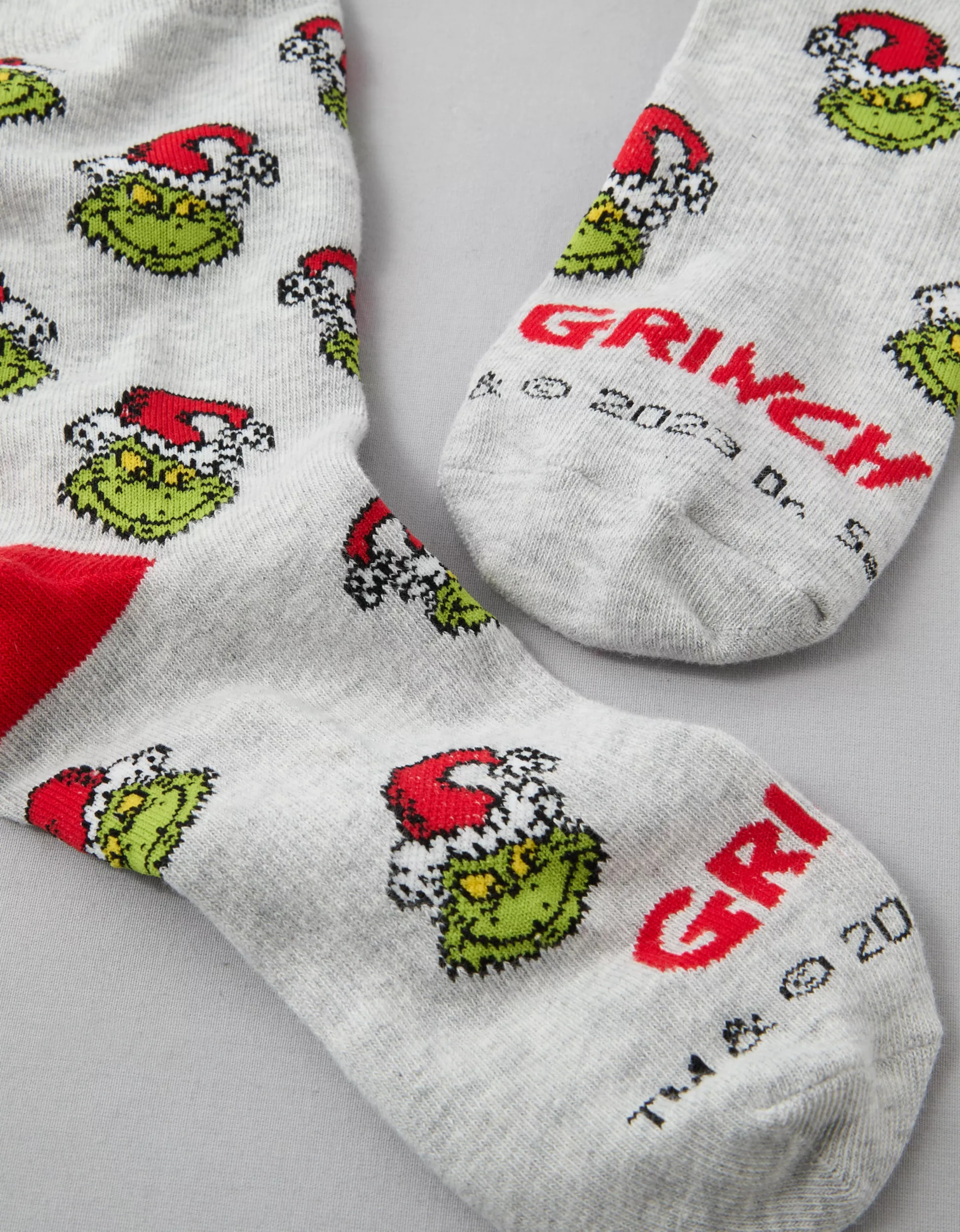 AE Classic Grinch Crew Sock | American Eagle Outfitters (US & CA)