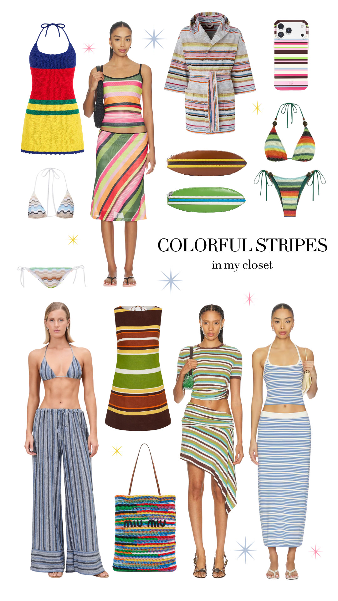 colorful stripes in my closet!! my favorite trend all summer long! 

 #LTKSeasonal
