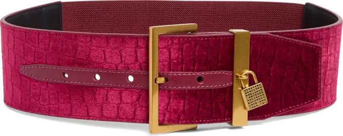 Kurt Geiger London Croc Embossed Wide Belt | Nordstromrack | Nordstrom Rack