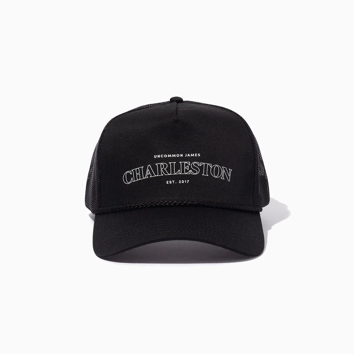 Charleston Trucker Hat in Black and Beige | Uncommon Lifestyle | Uncommon James