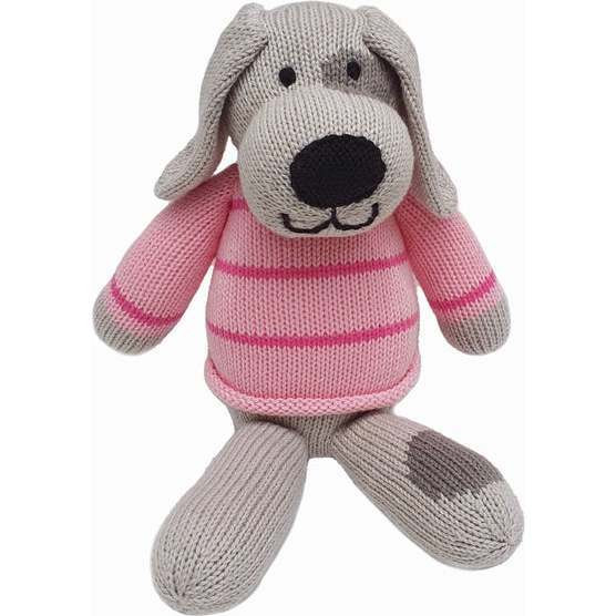 Valentine Plush Puppy, Pink | Maisonette