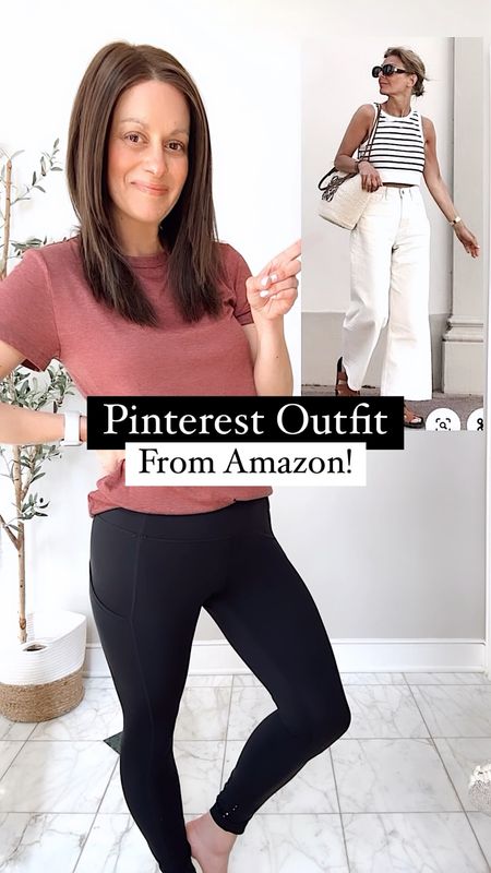 Pinterest outfit from Amazon! Cream jeans run small, striped top
Runs true to size, sandals run true to size.


#LTKover40 #LTKfindsunder50 #LTKstyletip