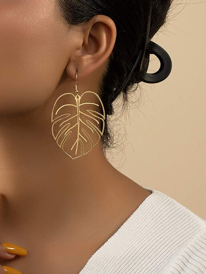 Leaf Drop Earrings | SHEIN
