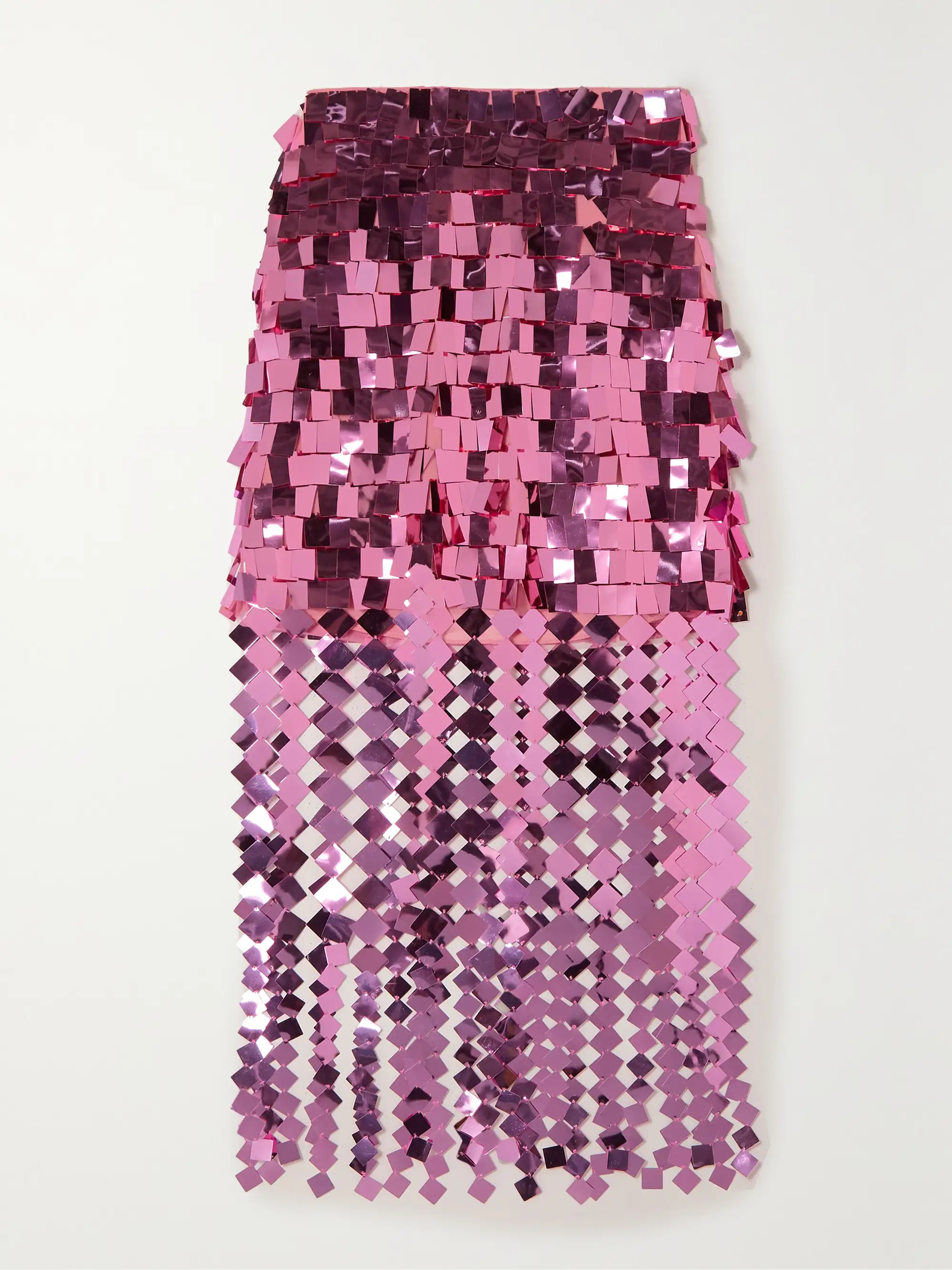 Lucee fringed sequined tulle midi skirt | NET-A-PORTER (US)