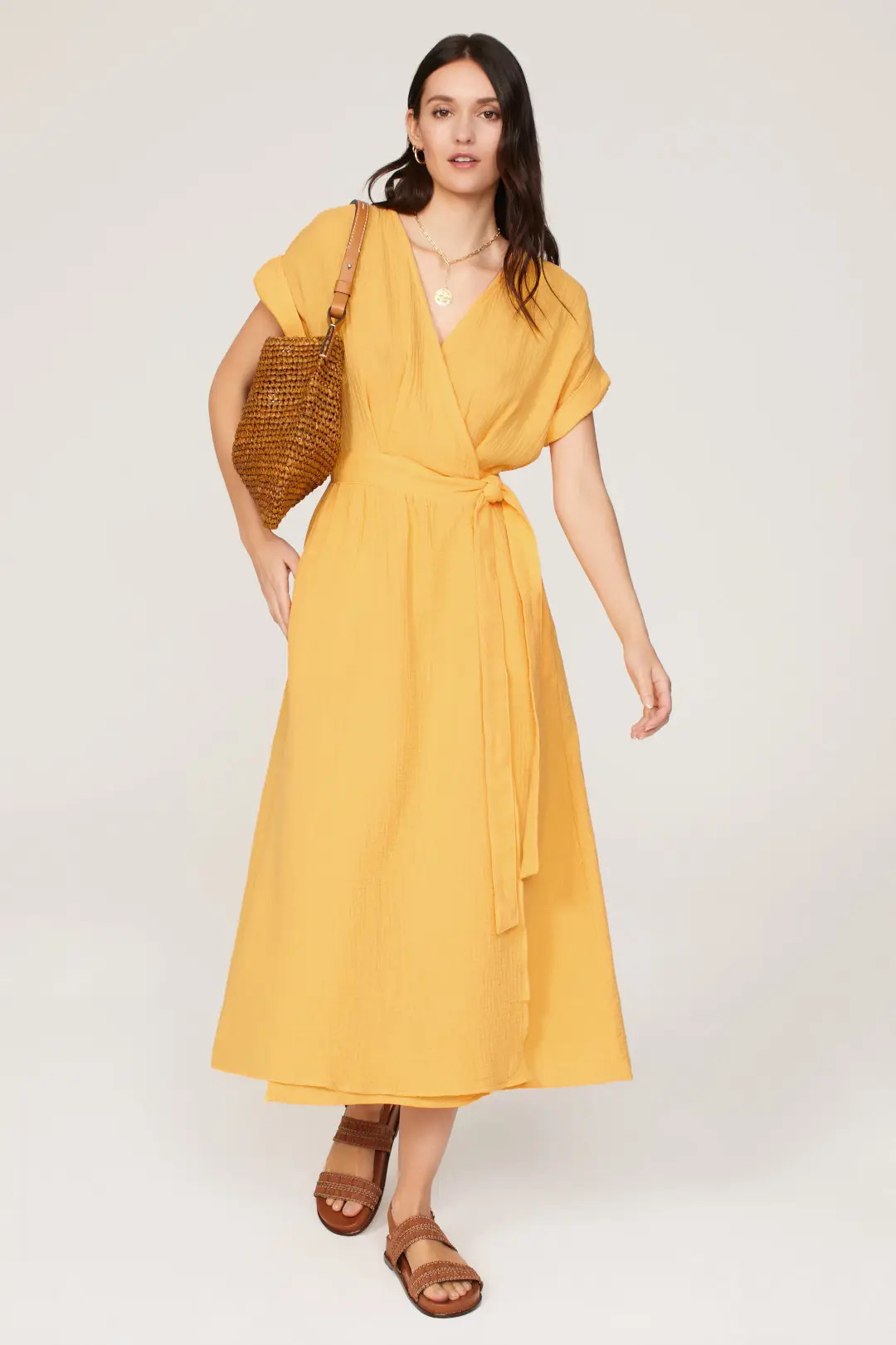 Double Cloth Midi Dress | Rent the Runway