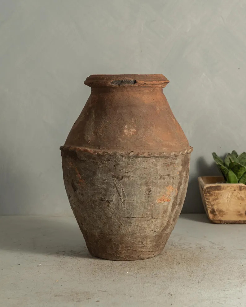 Vintage Turkish Vessel / Vase / Pottery {T6} (free Shipping) - Etsy | Etsy (US)