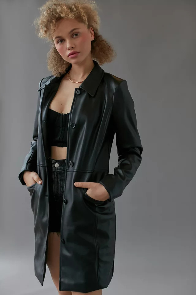 UO Tessa Faux Leather Jacket | Urban Outfitters (US and RoW)