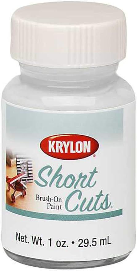Krylon KSCB025 Short Cuts Brush-On Paint, Gloss White, 1 Ounce | Amazon (US)