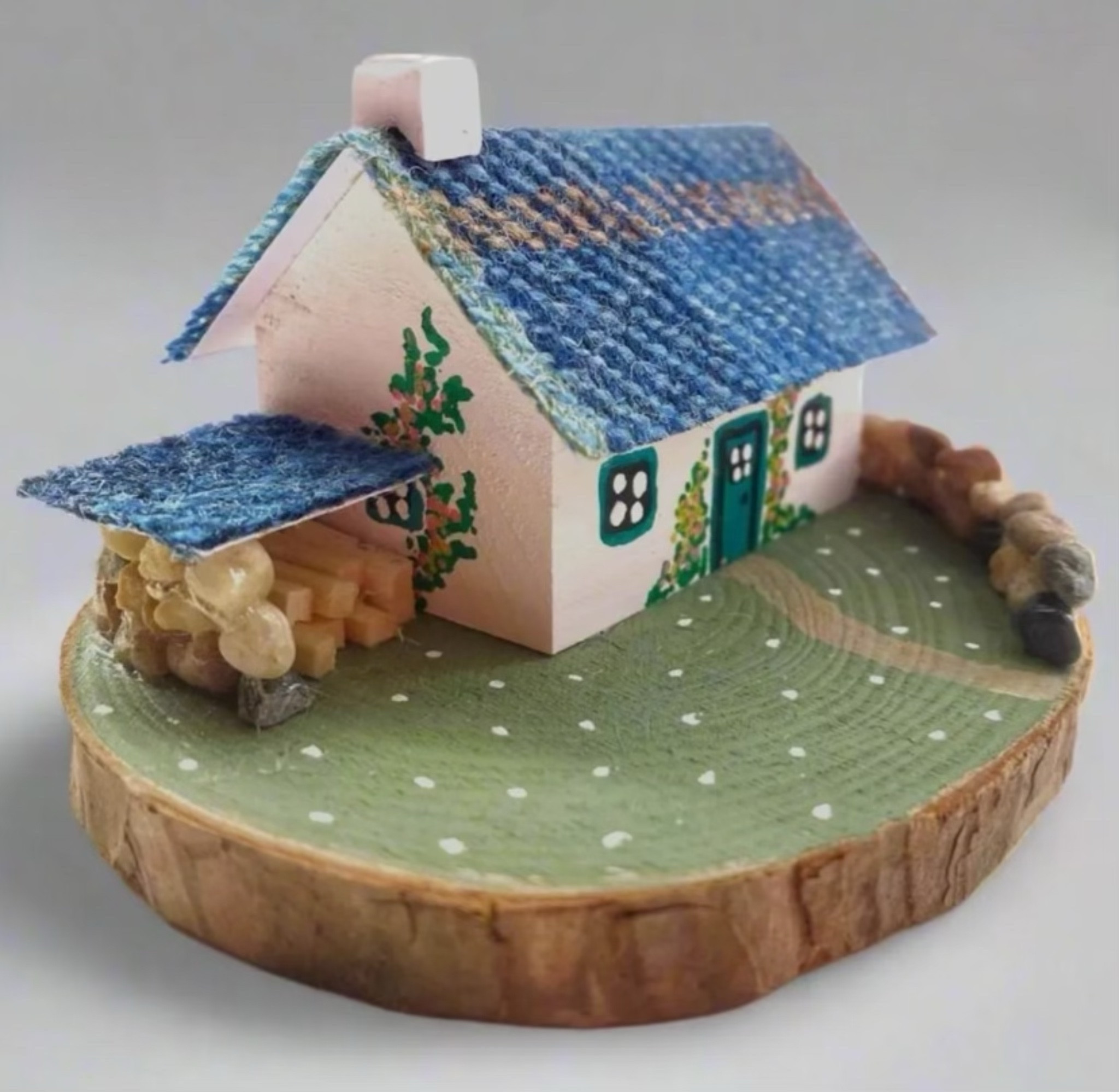 Blue Tartan Harris Tweed Keepsake Miniature Wooden Scottish Bothy & Log Store, Handmade in Scotland.🏴󠁧󠁢󠁳󠁣󠁴󠁿

#LTKGiftGuide #LTKHome #LTKU