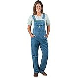 Liberty Women's Denim Bib Overalls, Light Stone Washed, 2X-Large | Amazon (US)