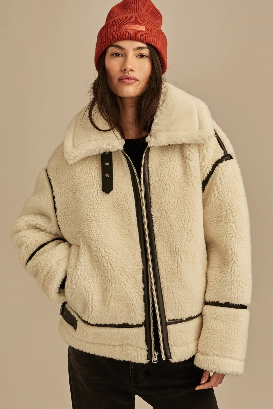 FAUX TEDDY MOTO JACKET | Lucky Brand