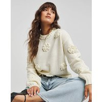 Lovedrobe Cream Applique Jumper | Simply Be (UK)