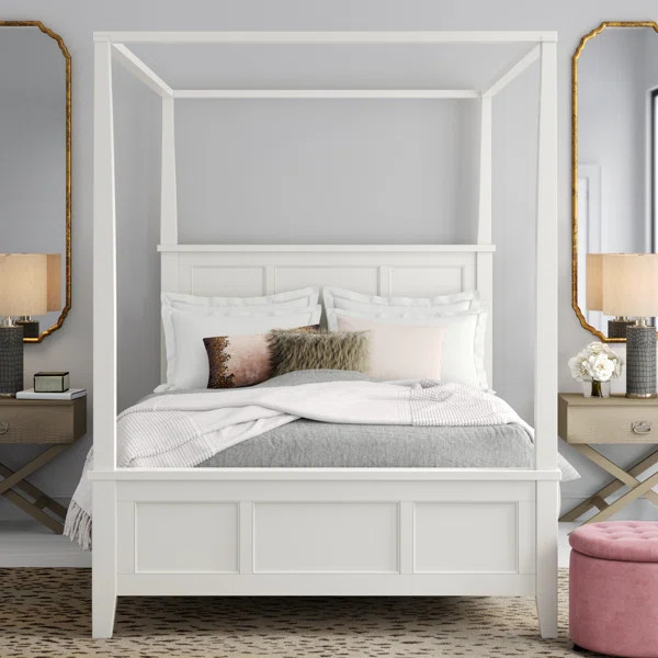 Stesha Low Profile Canopy Bed | Wayfair North America