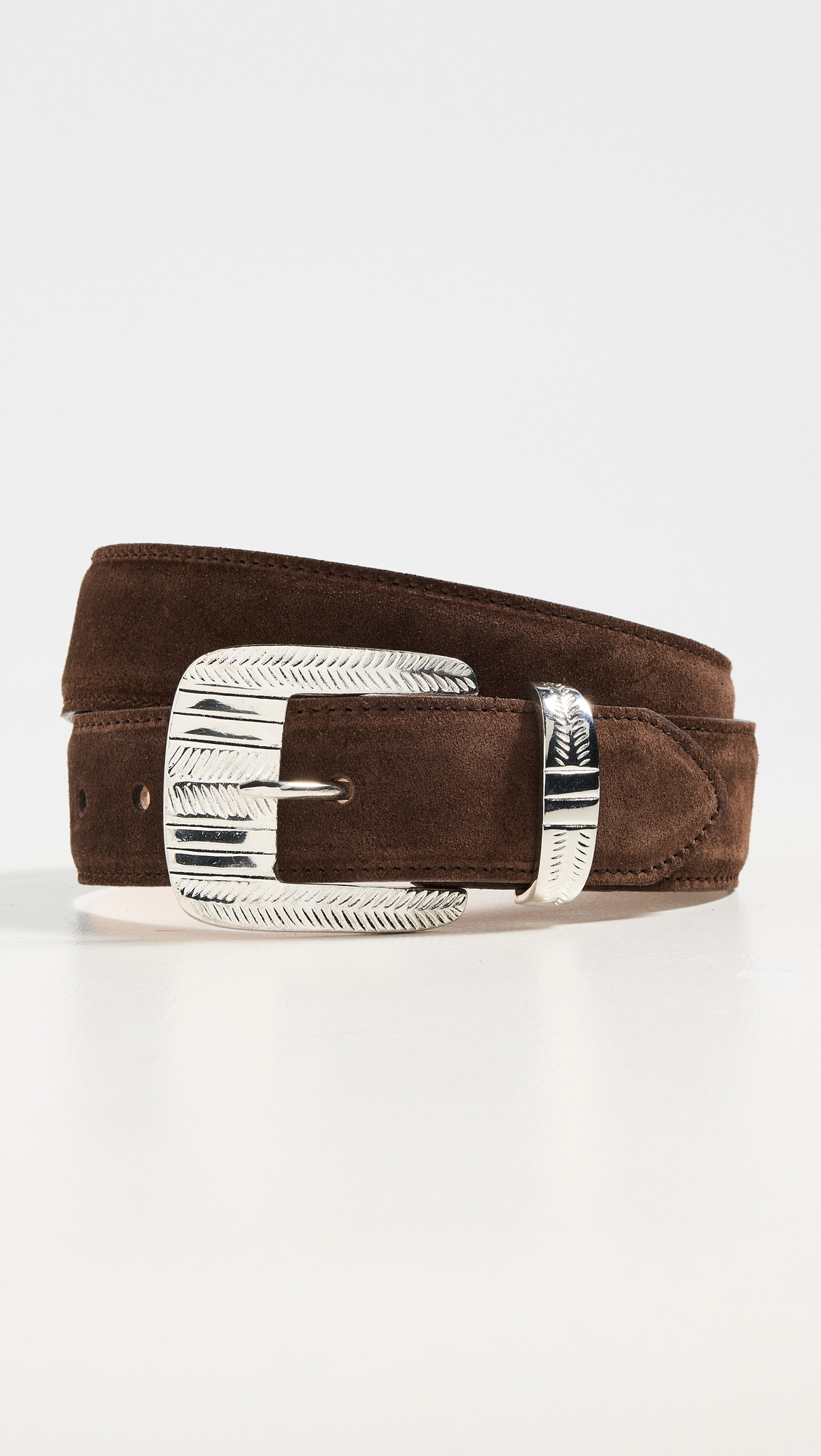 L'AGENCE Aya Belt Chocolate Brown L | Shopbop