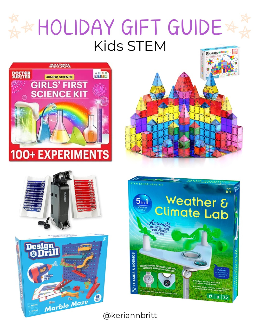 2024 Holiday Gift Guide for STEM kids

2024 gifts / Christmas gift / presents for everyone / gift guide / holiday gift / Christmas gift guide / gifts for him / gifts for her / popular holiday gifts / science gifts / stem gifts / science toys / science kits

#LTKKids #LTKHoliday #LTKGiftGuide