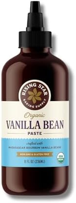 Rising Star Organic Vanilla Bean Paste, 8 oz (1 Ct) – Organic Madagascar Bourbon Bean Paste for... | Amazon (US)