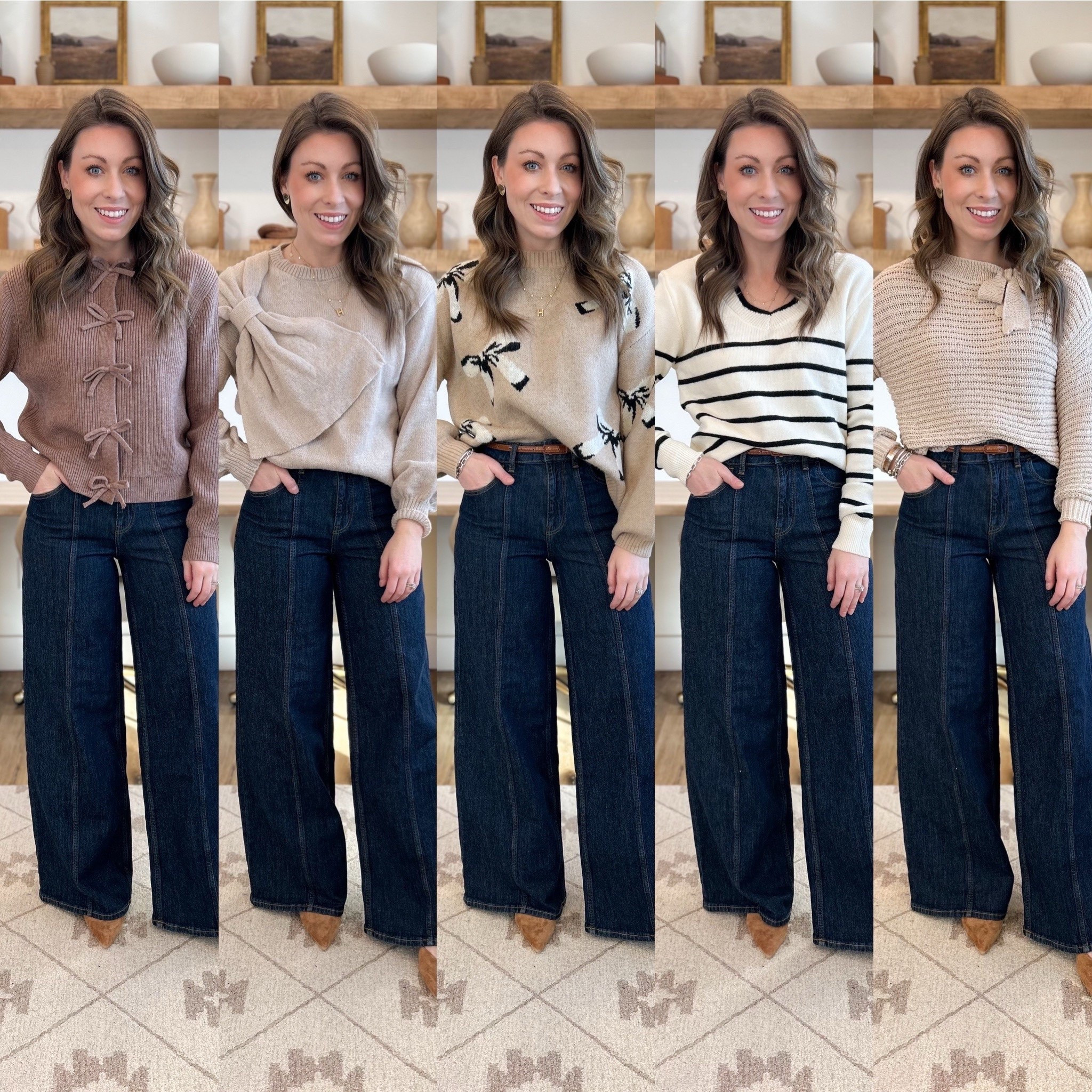 The cutest Amazon bow sweaters!!!!! Wearing a small in each 

#LTKStyleTip #LTKFindsUnder50 #LTKWorkwear