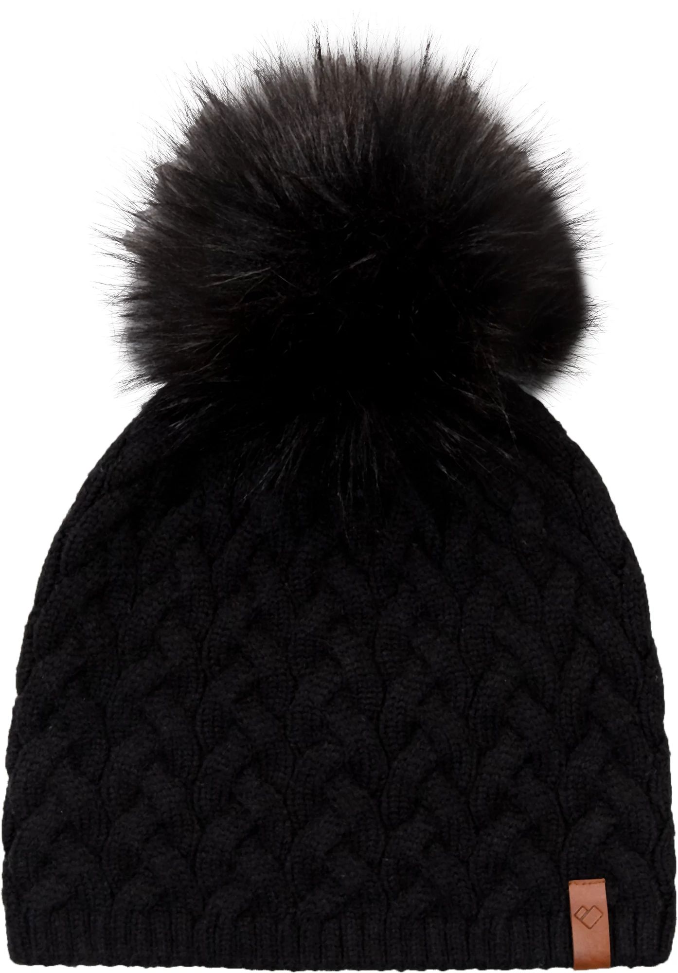 Obermeyer Women's NYC Faux Fur Pom Beanie, Black | Dick's Sporting Goods