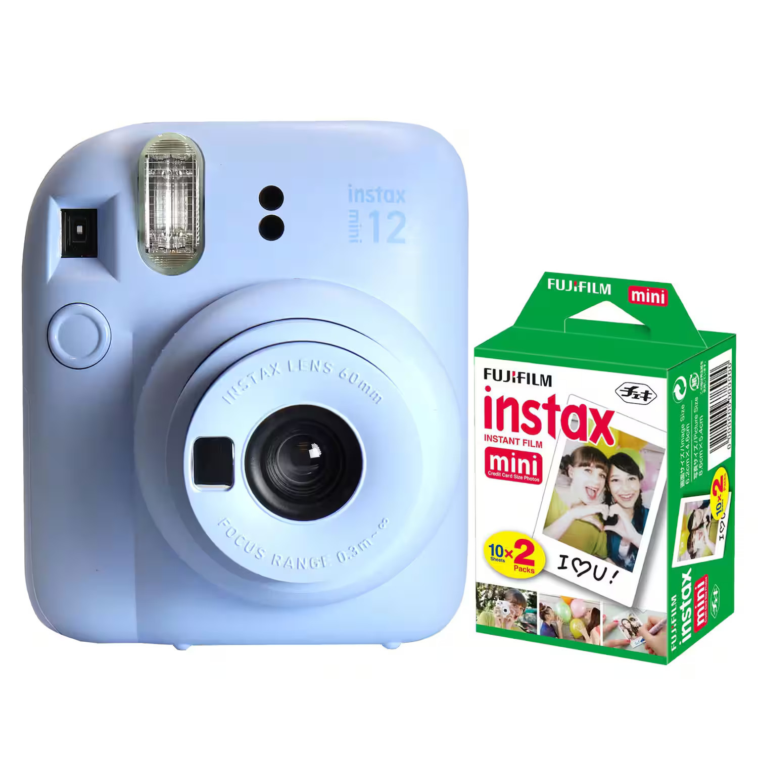 Fujifilm - INSTAX MINI 12 Instant Film Camera Pastel 2x10 Mini Instax Film - Blue | Best Buy U.S.