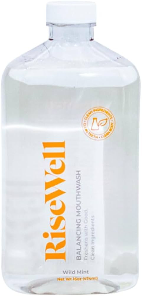 RiseWell Balancing Mouthwash - Alcohol Free, Alkaline pH Balancing Mouthwash with Xylitol - Denti... | Amazon (US)