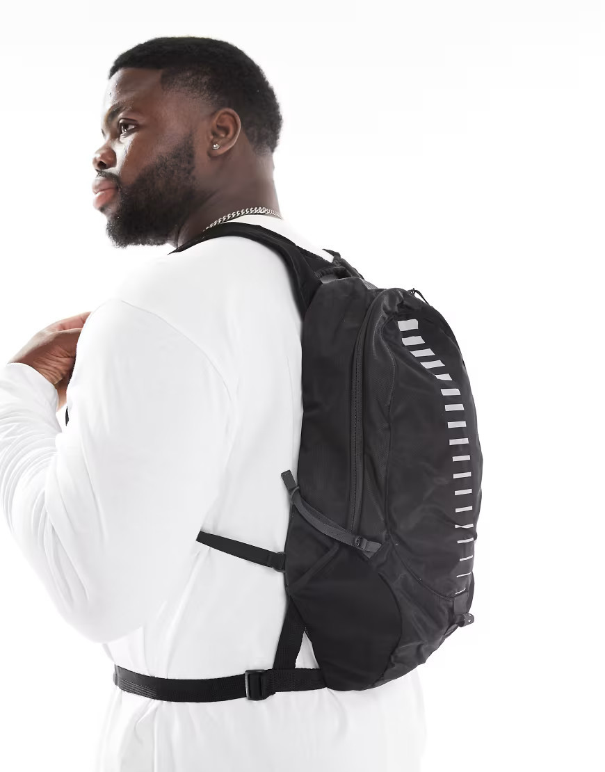 Nike commuter backpack 15 l in black and silver | ASOS (Global)