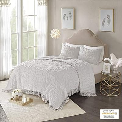 Madison Park Laetitia Shabby Chic Cozy All Season Bedspread Bed Set with Matching Shams, King/Cal... | Amazon (US)