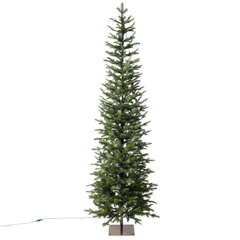 DR.Planzen 7ft Prelit Pencil Christmas Tree with 200 Warm White LED Lights, 1961 PE Branch Tips, ... | Walmart (US)