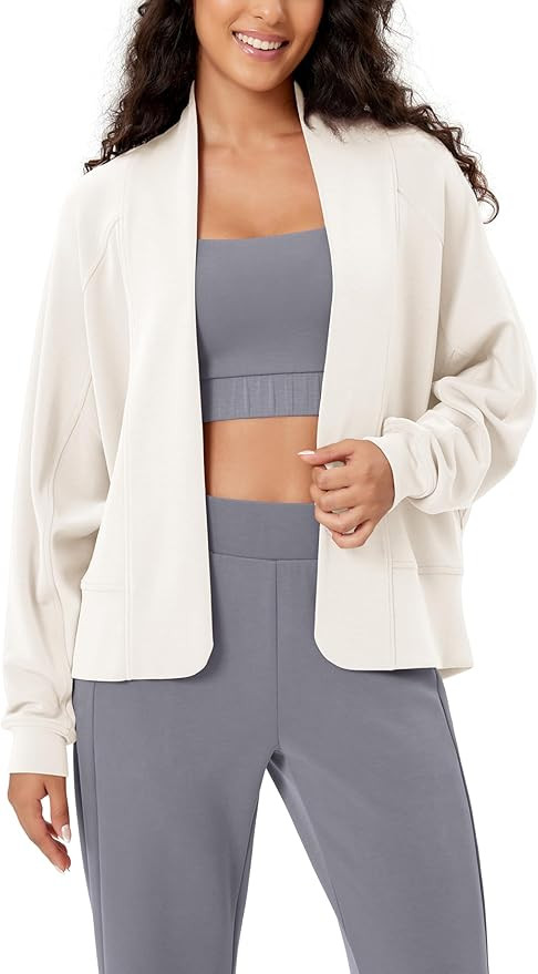 ODODOS Women's Modal Soft Open Front Cardigans Long Sleeve Casual Wrap Outwear | Amazon (US)