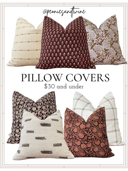 Affordable block print pillow covers on Etsy #homedecor #pillows #throwpillows #blockprint 

#LTKSeasonal #LTKhome #LTKunder50