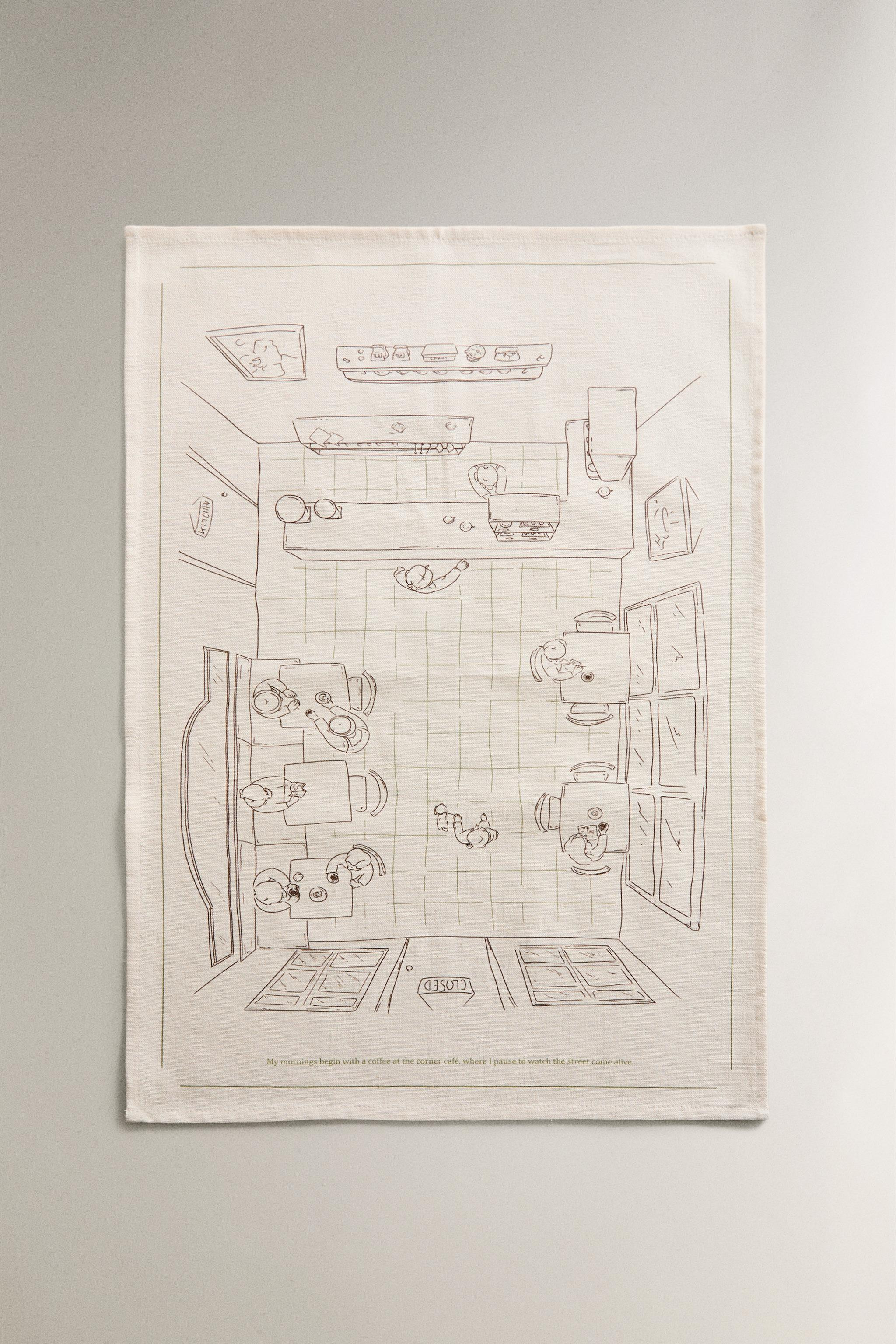 LOT TORCHONS CUISINE COTON CAFÉTÉRIA (LOT DE 2) | Zara FR