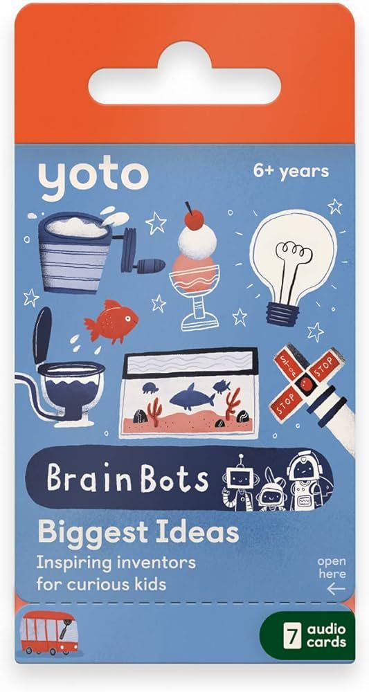 YOTO Player BrainBots Biggest Ideas: Inspiring Inventors for Curious Kids – 7 Childrens Audio C... | Amazon (US)