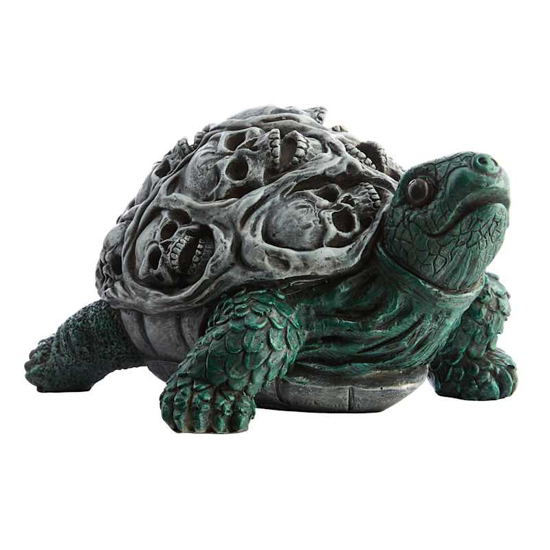 Grim Gardens Skull-Textured Turtle | At Home