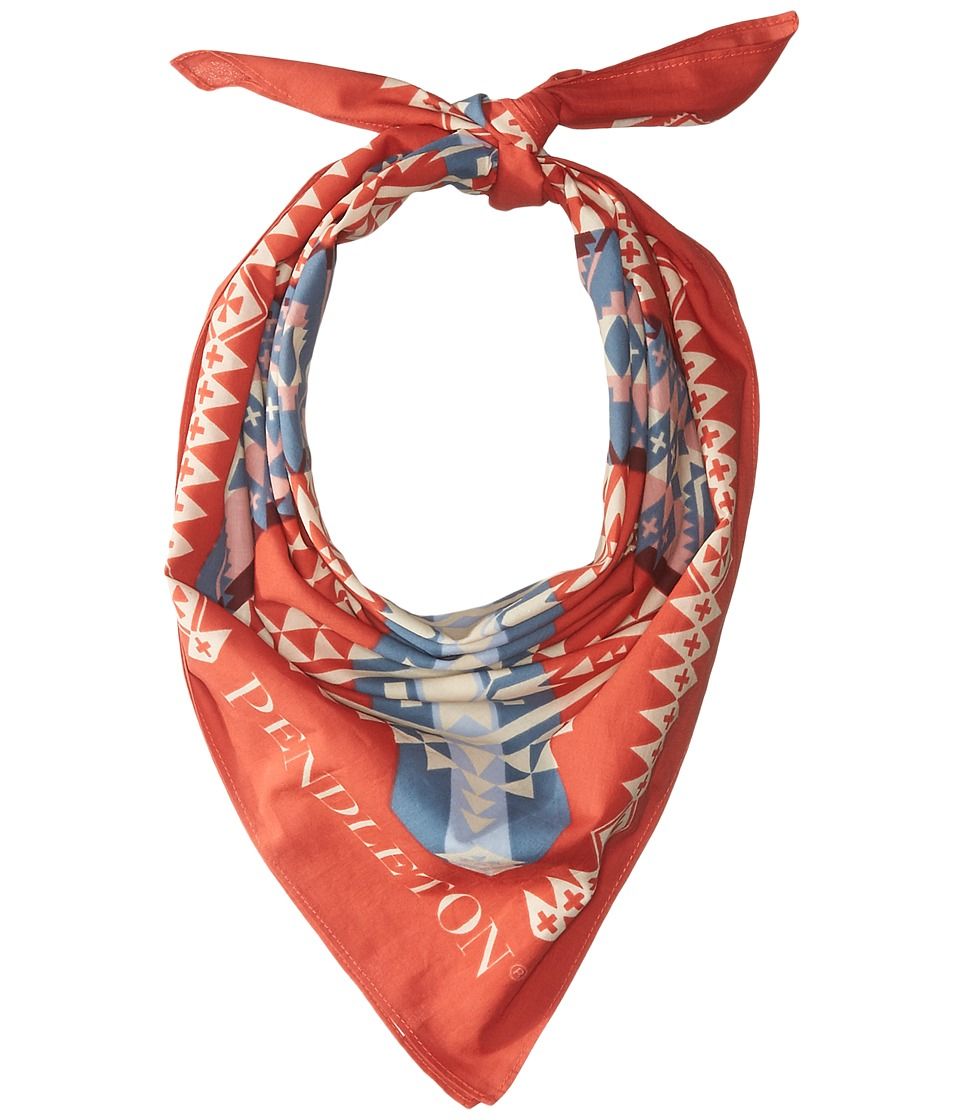 Pendleton - Jumbo Bandana (Canyonlands Red) Scarves | Zappos